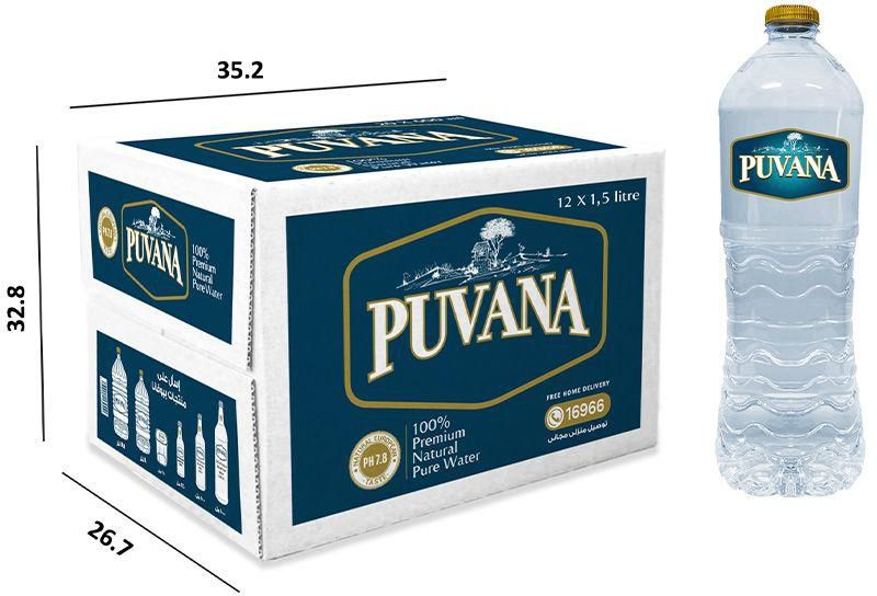 Puvana Natural Water - 1.5L x 12 Bottles