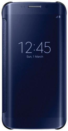 Margoun Samsung S-View Flip Cover for Samsung Galaxy S6 Edge plus - Sapphire Black