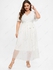 Plus Size Sparkling Sequins Polka Dot Belt A Line Gown Dress - L | Us 12