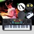 Generic Electronic Organ Musical Keyboard Toy 37 Key Kids Piano with Microphone