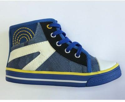 Flat Fashion Sneakers Comfort Easy Fitting Kids Shoes for Boys Blue