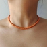 Fashion Choker Beads Necklace Orange