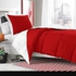Quality Duvet With Bed Spread And Pillow Case Red/White