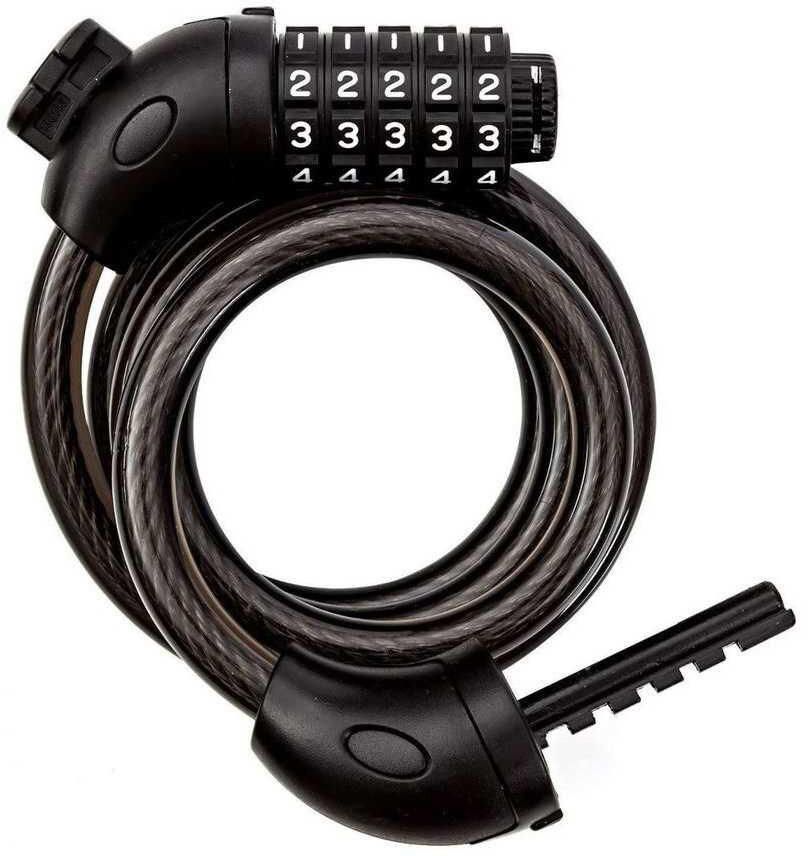 5-Digit Code Combination Bike Lock Cable, 1.2m