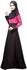Round Neck Embroidered Long Sleeve Maxi Dress