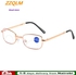 Men's Anti-blue Light Reading Glasses New Look Far and Near High-definition Lightweight Folding Portable Elderly Glasses Frame Eyewear