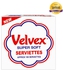 Velvex White Plain Serviettes 12x100 Sheets