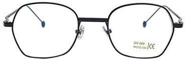 men Vintage Retro Hexagon UV Protection Polarized Reading Glasses