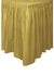 Plastic Table Skirt Gold