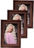 Photo Frame 4x6 Inches, Office Stand (Brown)