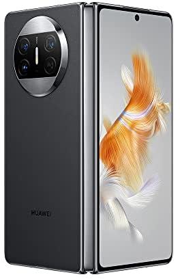 HUAWEI Mate X3 Foldable SmartPhone, 7.85" Quad-Curve Display, 12GB RAM + 512GB ROM, 66W SuperCharge, 4800 mAh Battery, 50 MP Ultra Vision Camera, Durable Kunlun Glass, Slim, Lightweight, Black