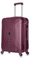 Senator Hard Case Medium Suitcase Luggage Trolley For Unisex ABS Lightweight Travel Bag with 4 Spinner Wheels KH2005 Maroon