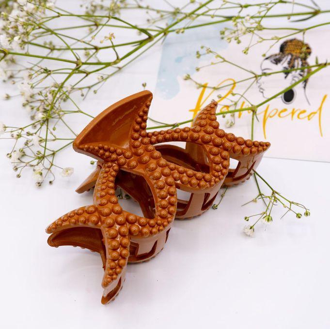 Fashion Brown Butterfly Wings Hair Claws