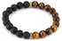 Tiger eye and lava stone bracelet For Him & Her
