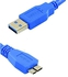 USB 3.0 A Male To Micro B Male Plug - 3M - Blue