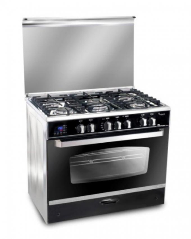 Unionaire C6090SS-DC-511-IDSC-S Smart i-Cook Gas Cooker With Fan - 5 Burners