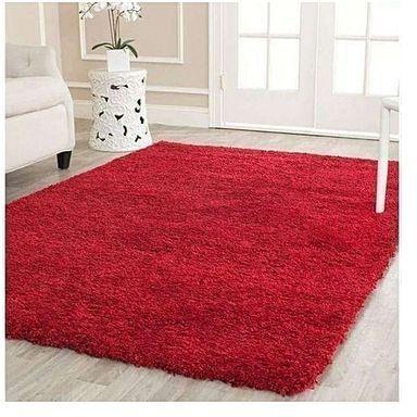 Generic Fluffy Floor Carpet Rug - 5*8 Red