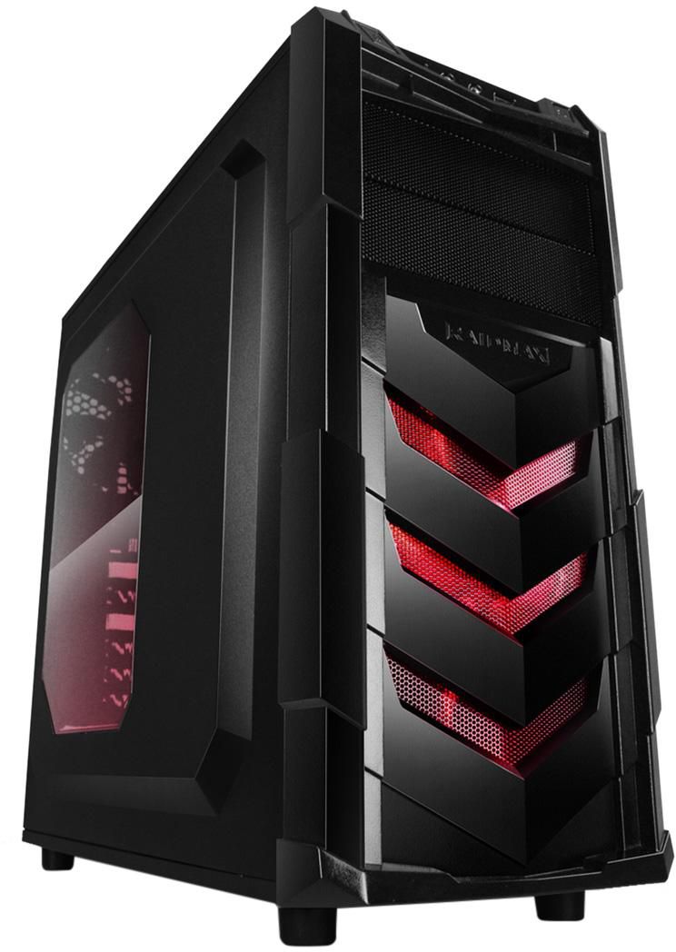 Raidmax Vortex V4 Case - 404WR, Black/Red