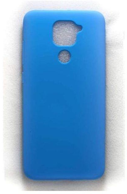 StraTG Light Blue Silicon Cover For Xiaomi Redmi Note 9 / Redmi 10X 4G - Slim And Protective Smartphone Case