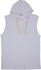 CUE CU-MHSTS-01 Sleeveless Hoodie For Men-White, Small
