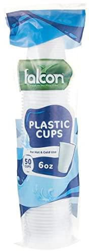 Falcon Plastic Cup 6 Oz - 50 Pieces