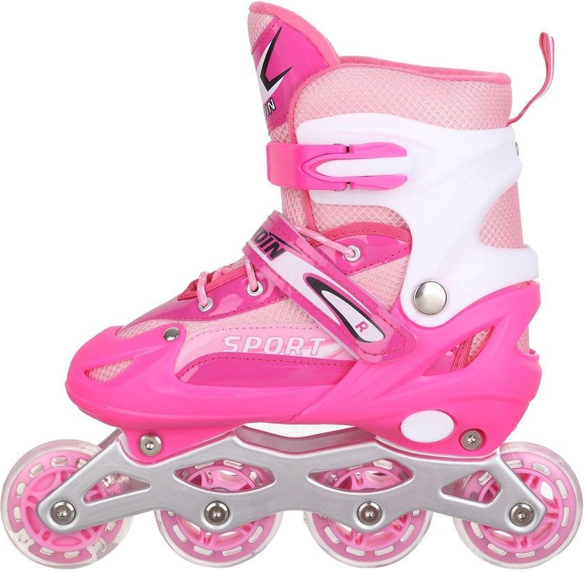 Get Luminous Skating Patinage shoes, 4 wheels, size 35:36 - Rose with best offers | Raneen.com