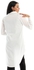 Menta By Coctail Synthetic Short Front Shirt - White