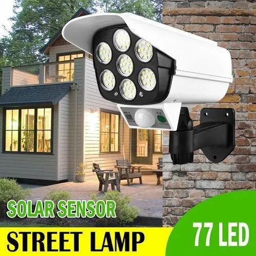 Solar Light Monitoring Lamp-Dummy CCTV Camera