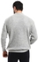 AlNasser Round Neck Knitted Sweater - Light Grey