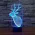 New Christmas Hirsch 3D Lights LED Gradient Illusion Light Touch Switch Creative LED Table Lamp 3D Night Light