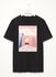 Oversize Graphics Printed Loose Tee Short Sleeve Round Neck Casual Black Tshirt Cat On The Roof 2