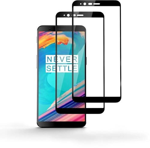For OnePlus 5T Screen Protector Fljie Full Coverage Curved Tempered Glass Screen Protector Film HD Clear Anti-Scratch