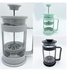 1pc Ergonomic Handle Glass Portable Manual Coffee Grinder Light Green/Clear 300ml