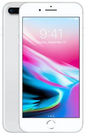 Apple Iphone 8 Plus With Facetime - 64 GB, 4G LTE, Silver, 3 GB Ram, Single Sim