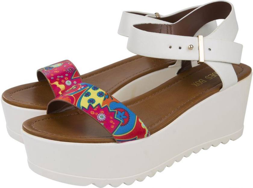 SHOES BOX Multi Color Heel Sandal For Women