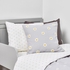 NATTSLÄNDA Cushion cover, floral pattern grey/white, 50x50 cm - IKEA
