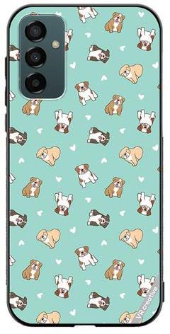 Protective Case Cover For Samsung Galaxy F23 Cartoon Bulldog Dog Design Multicolour