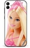Protective Case Cover For Samsung Galaxy A04 Barbie With Hair Design Multicolour