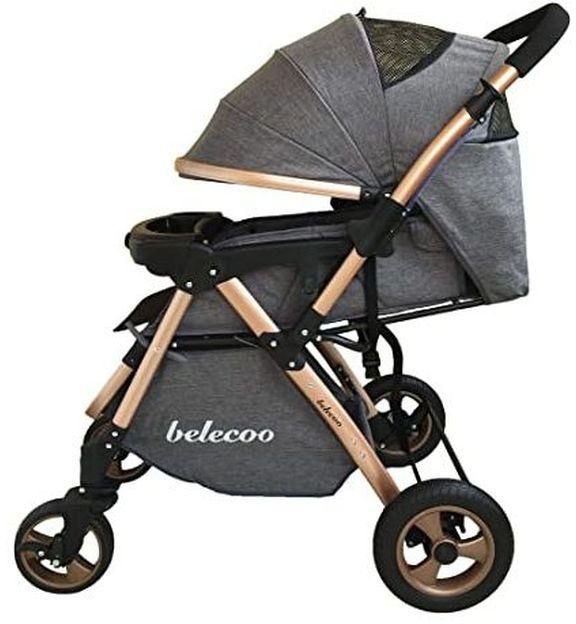 Belecoo Classic 3-in-1 Baby Stroller - Gray