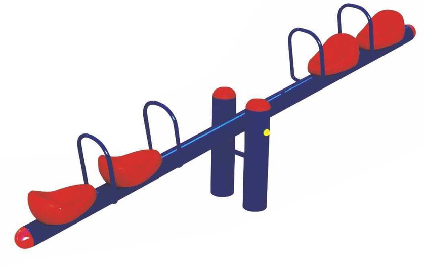 RBWTOYS New Outdoor Spring Rider Seesaw with 4 Kids Seat, Playset for Kids.  RW-15228  300x45x85cm