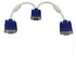 2B (CV733 ) - Vga Y Splitter Cable Male To Female M/f Converter 1 To 2 Way For Pc Tv Monitor