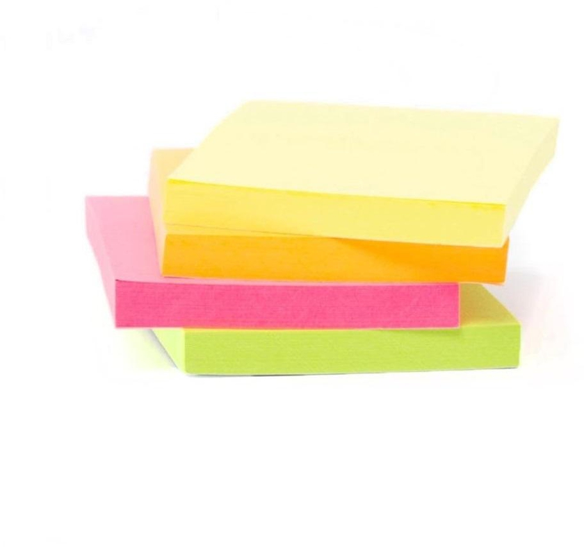 Onyx + Green Self Adhesive Notes Neon 1.5 x 2 cm (Pack of 4)
