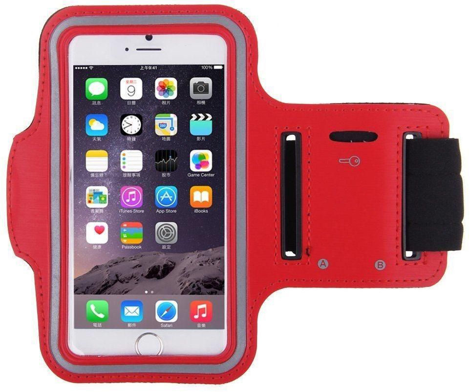 Red Sports Running Jogging Gym Armband Arm Band Case Cover Holder for iPhone 6 4.7""