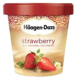 Haagen Dazs Strawberry Ice Cream - 500 ml
