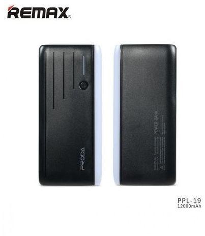 Remax PPL-19 - Proda Time 12000mAh Power Bank - Black
