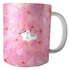 Printed Ceramic Coffee Mug Pink/White Standard
