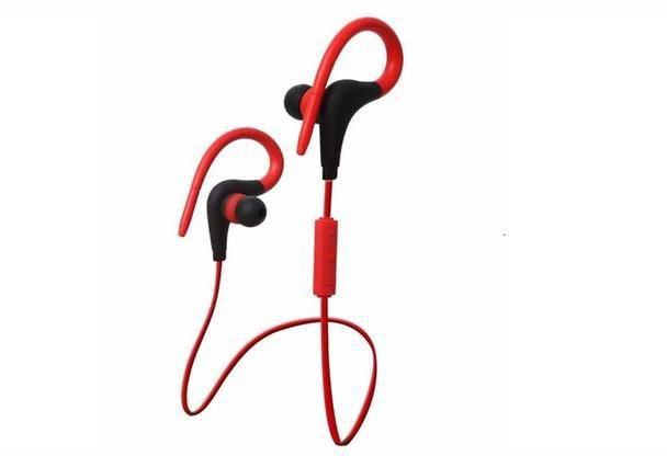 Margoun Noise Cancelling Sports Running Stereo Hands-free Bluetooth Earphone Headphone Compatible with HTC 10 Evo - Red