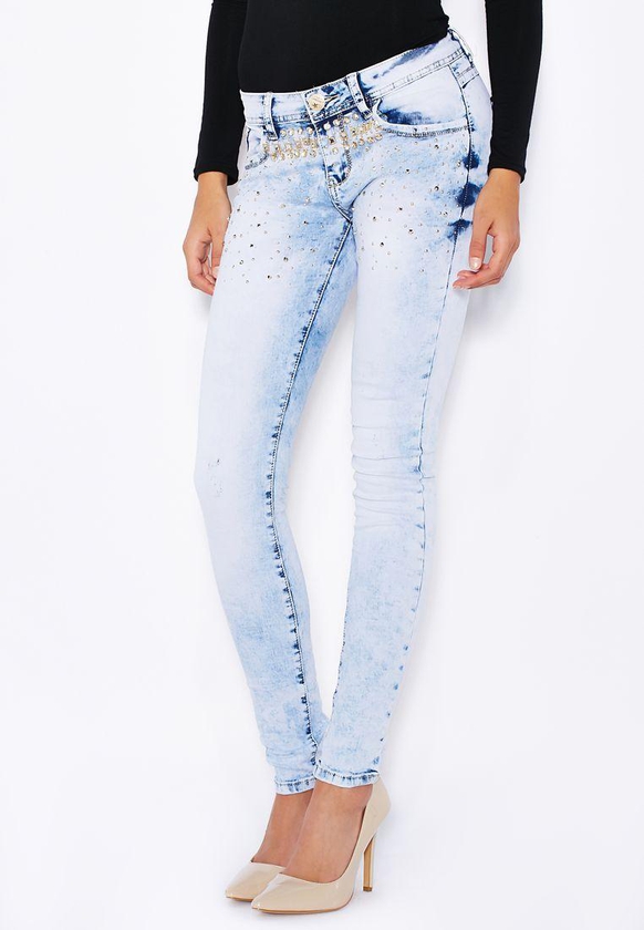 Embellished Skinny Jeans