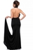 GODDIVA DR652 Halter Neck Fishtail Maxi Dress for Women - 10 UK, Black