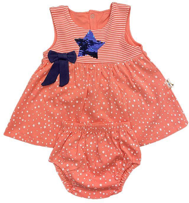Al Wedad Girl Baby Dress- 3963-Orange